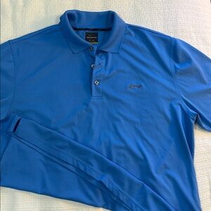 Greg Norman golf Blue Polo Shirt